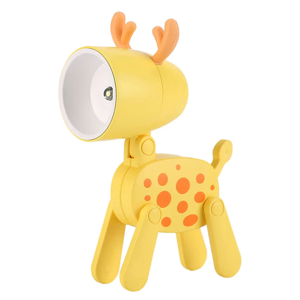 BowLift | Cute LED Night Light - Mini Dog, Deer, Dinosaur Folding Table Lamp for the Children's Room