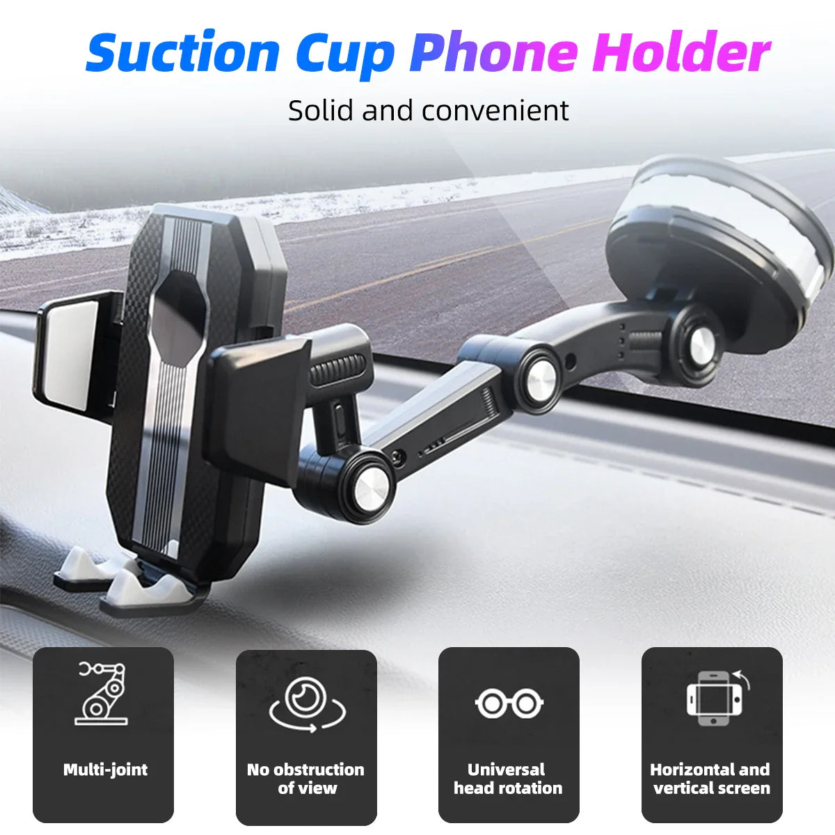 BowLift | Car Suction Cup Adjustable Mobile Holder