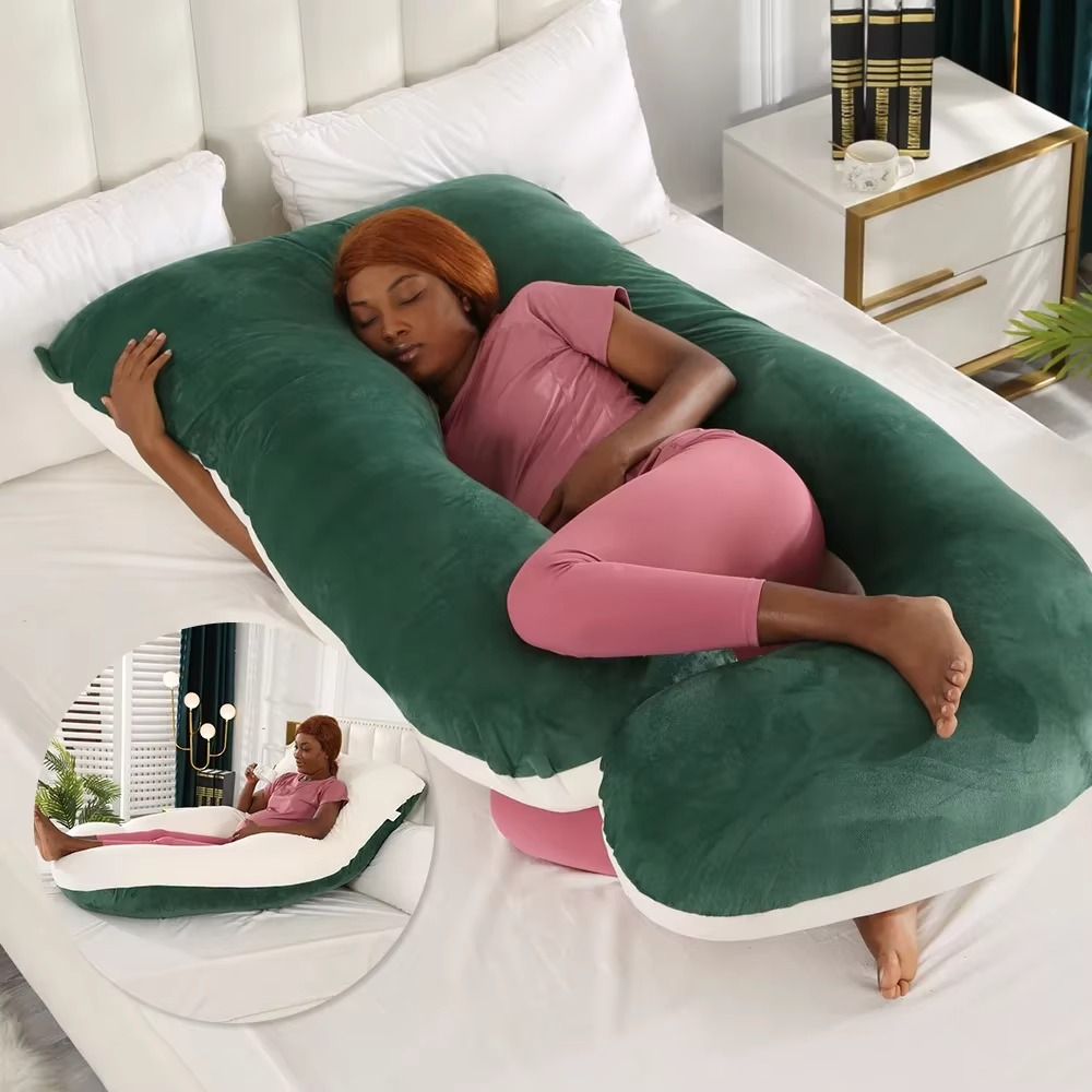 BowLift | J-Shaped Maternity Support Pillow for Side Sleeping and Breastfeeding