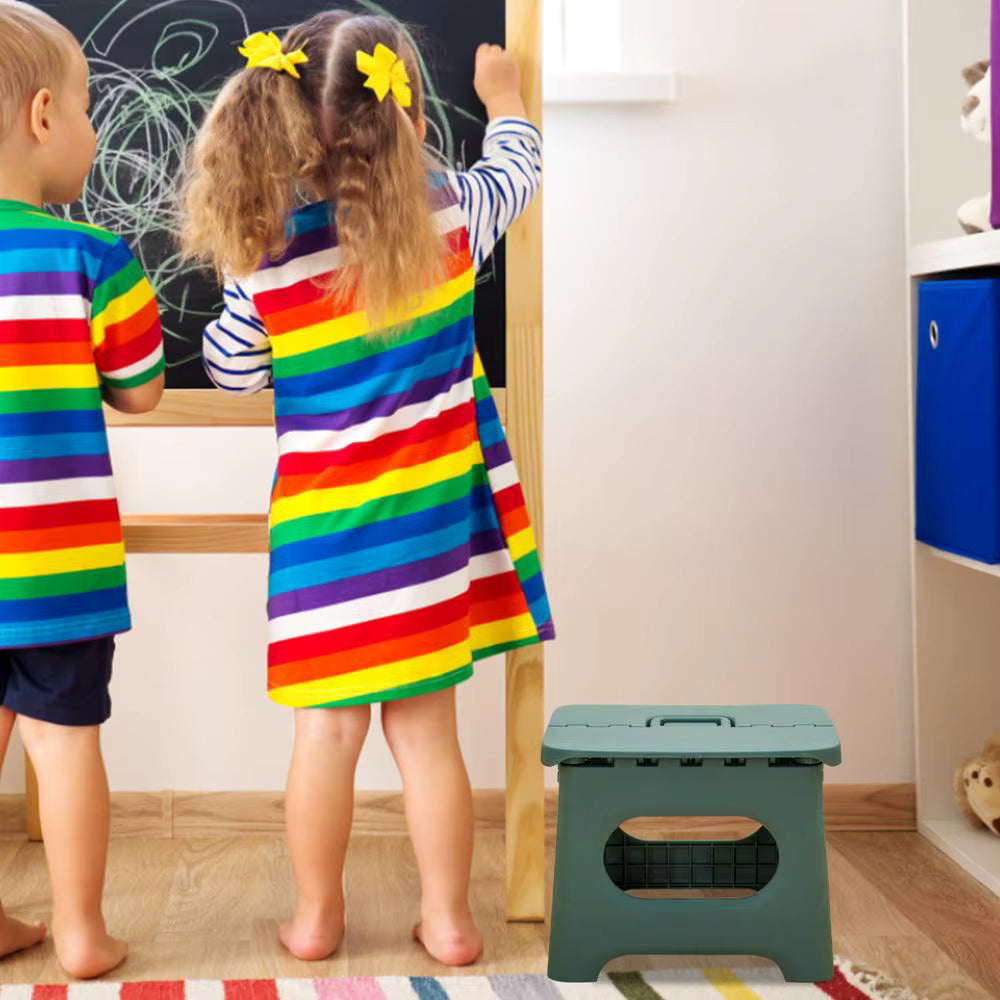 BowLift | Folding Step Stool with Handle | Lightweight. Durable & Space-Saving for Kitchen. Bathroom. Office & Outdoor Use