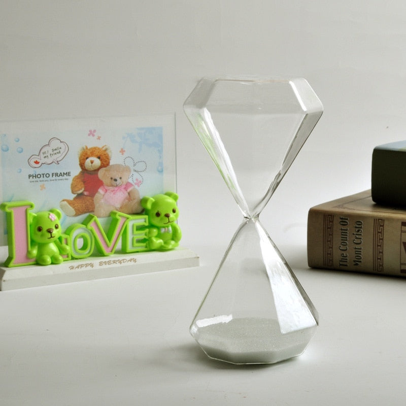 BowLift | 5–60 Minute diamond hourglass, hourglass, hourglass, children's gift, hourglass, home decoration, available in multiple color options