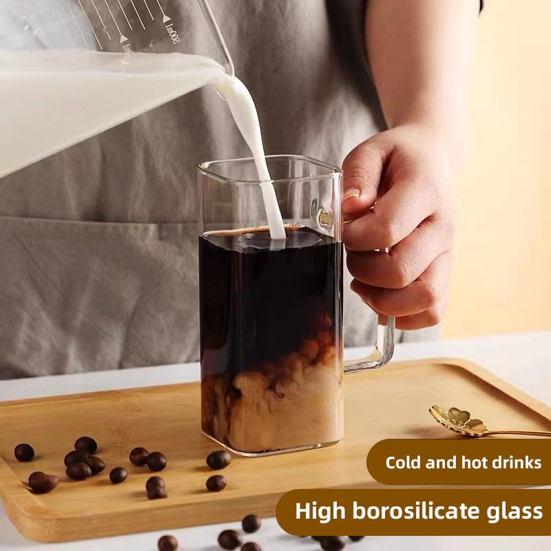 BowLift | Stylish Square Large Capacity Mug with Straw