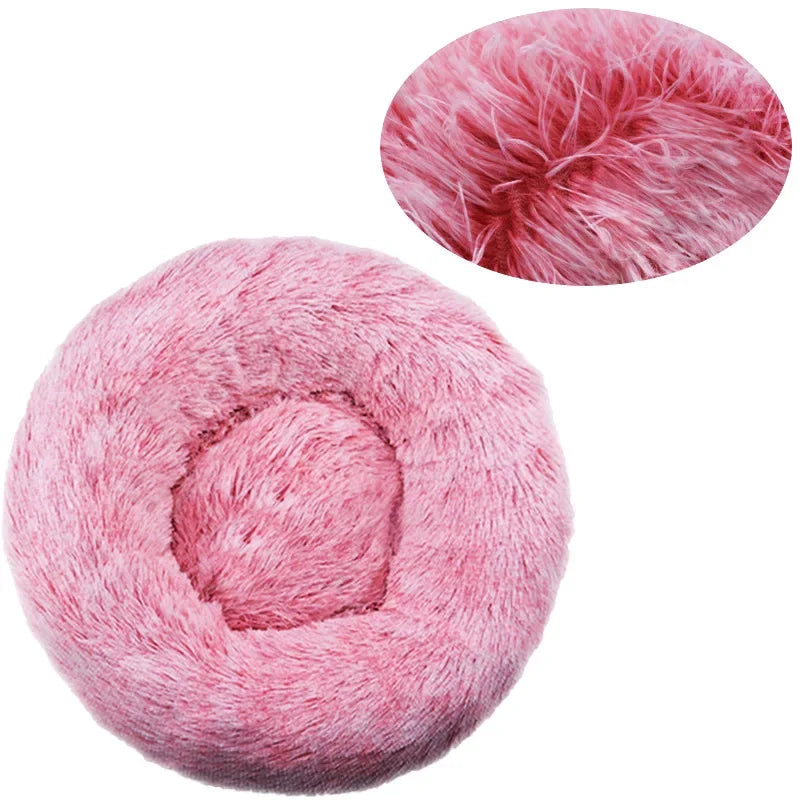 BowLift | CozyNest Plush Round Pet Bed – Washable & Non-Slip