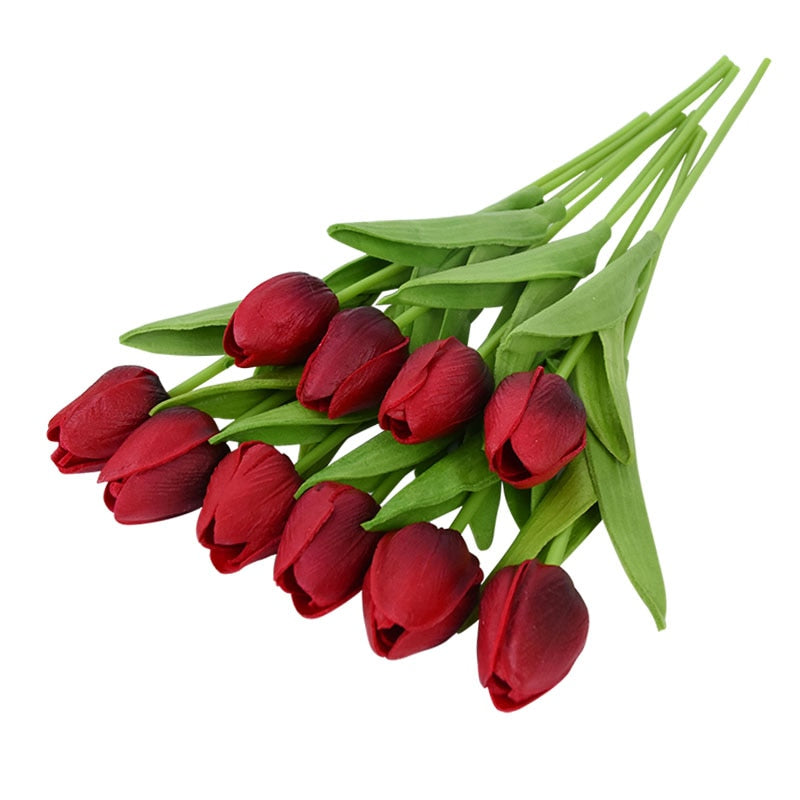 BowLift | Artificial Flower Bouquet with Tulips, Decoration (10 Pieces)