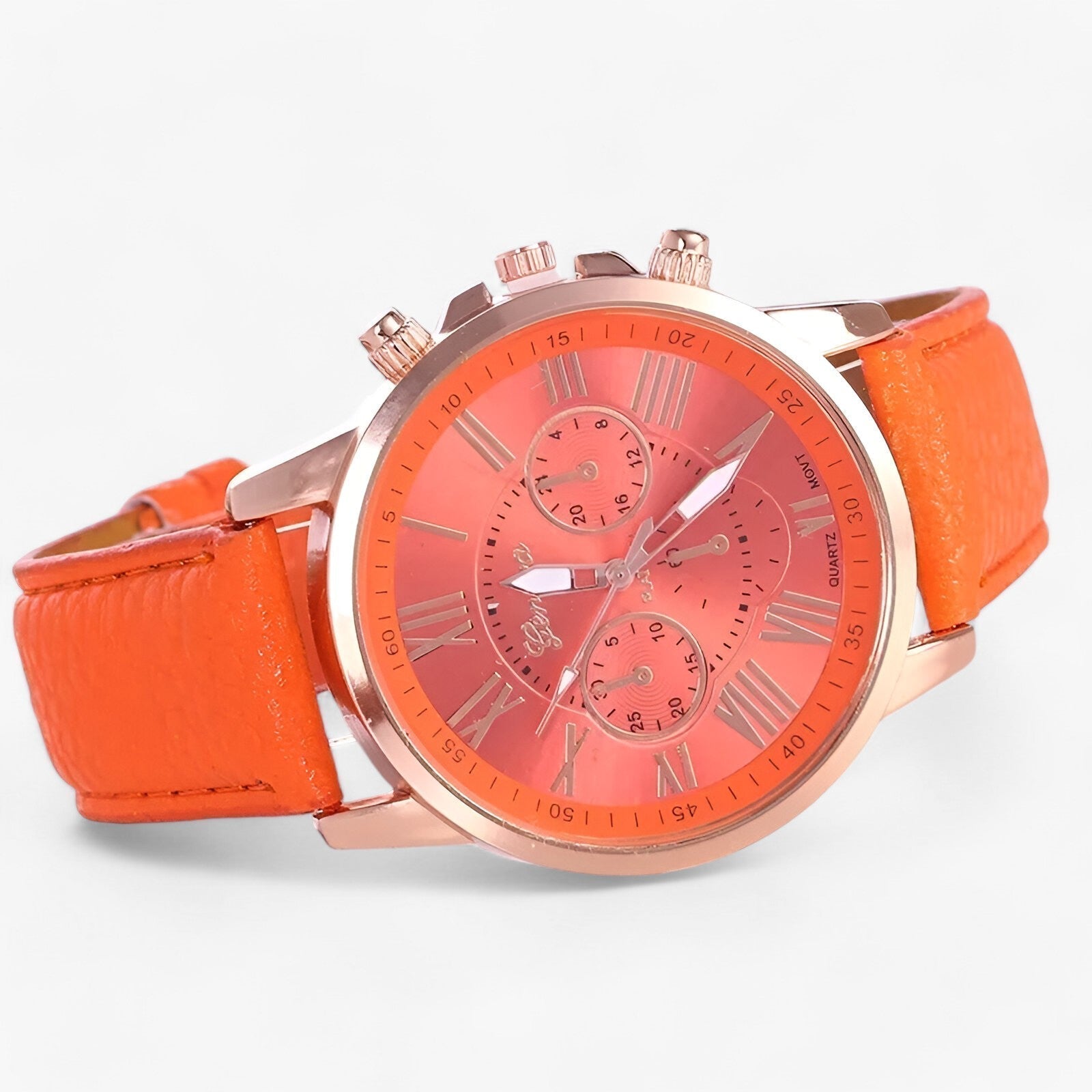 BowLift | Camille Womens Waterproof Leather Strap Watch 42mm