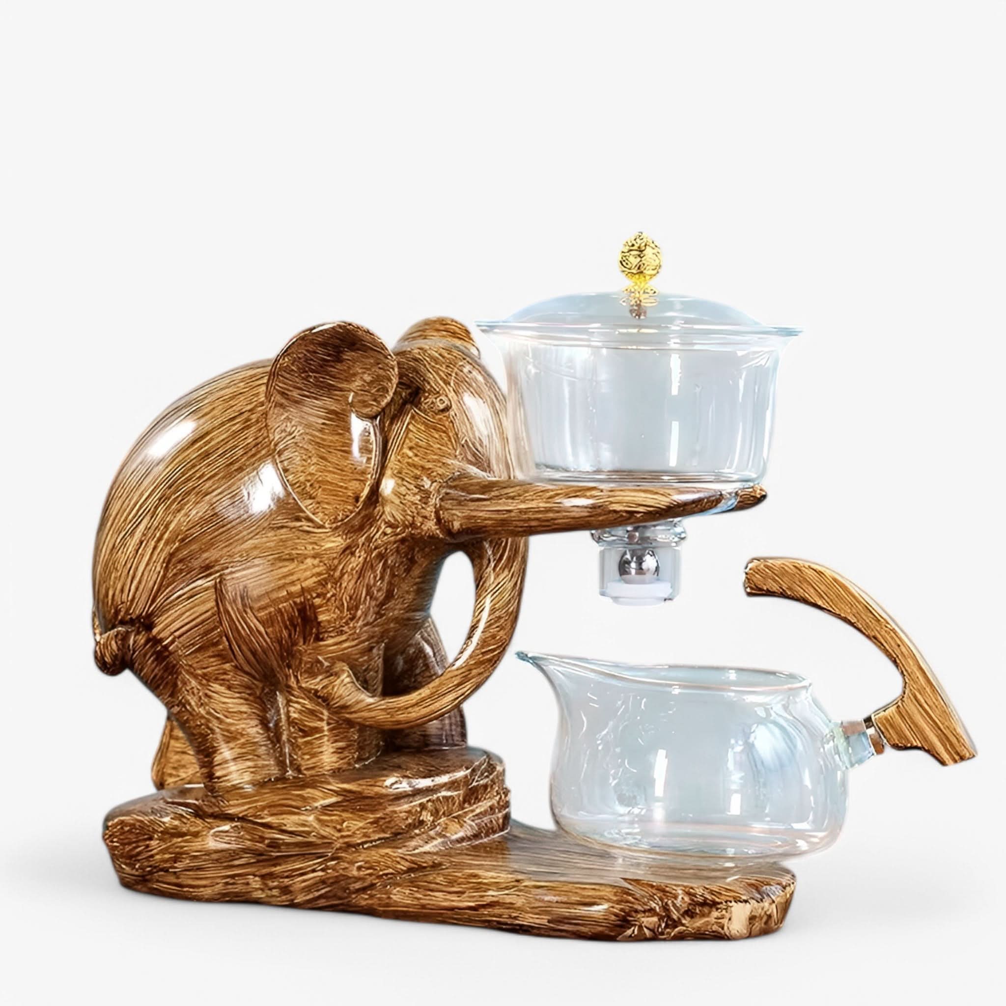 BowLift | Elephant Glass Tea Set with Heat-Resistant Pot
