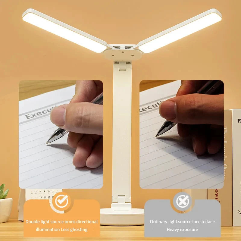 BowLift | Adjustable Reading Lamp - Rechargeable Dimmable with Phone Table