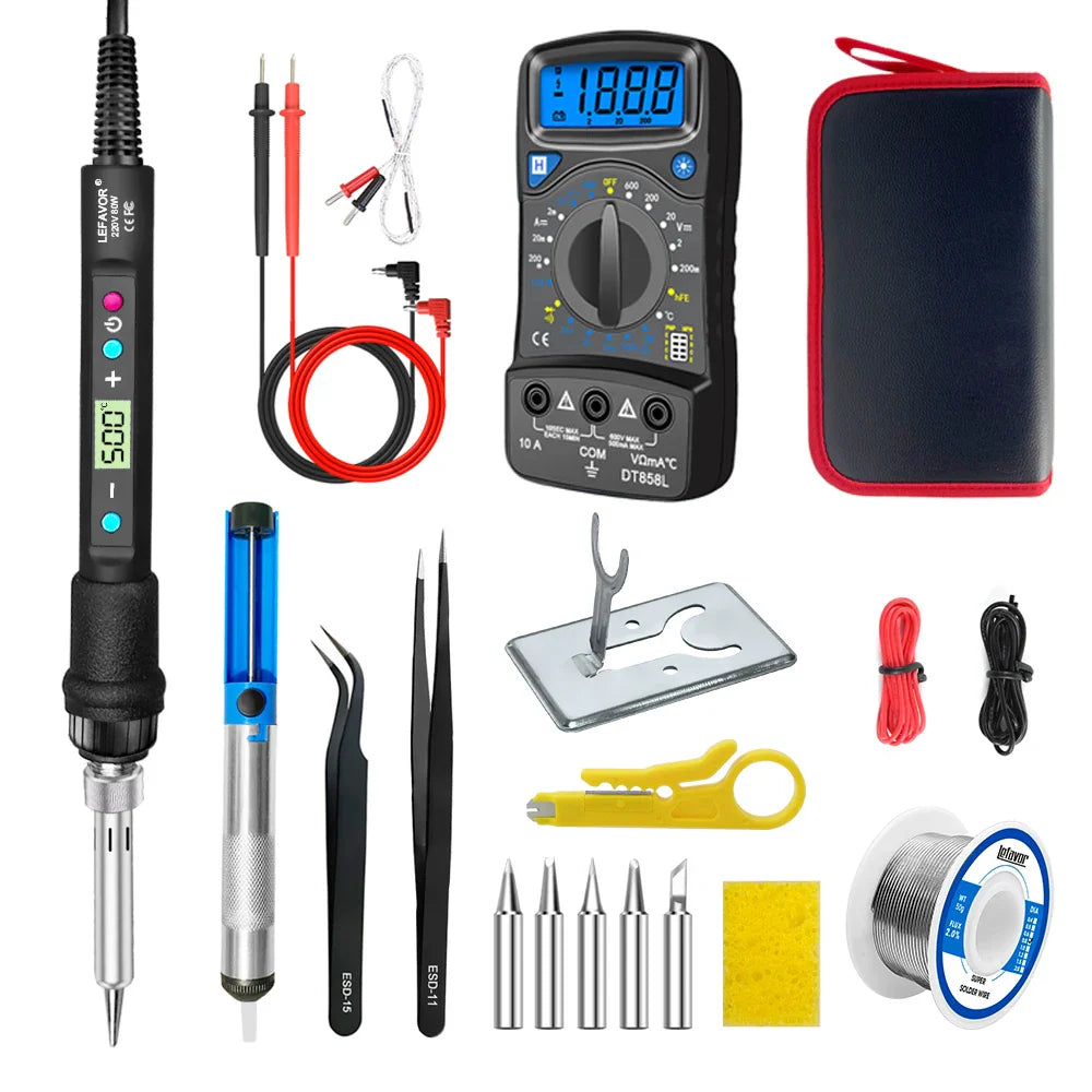 BowLift | Digital Display 80W Soldering Iron Set with Adjustable Temperature – Fusion