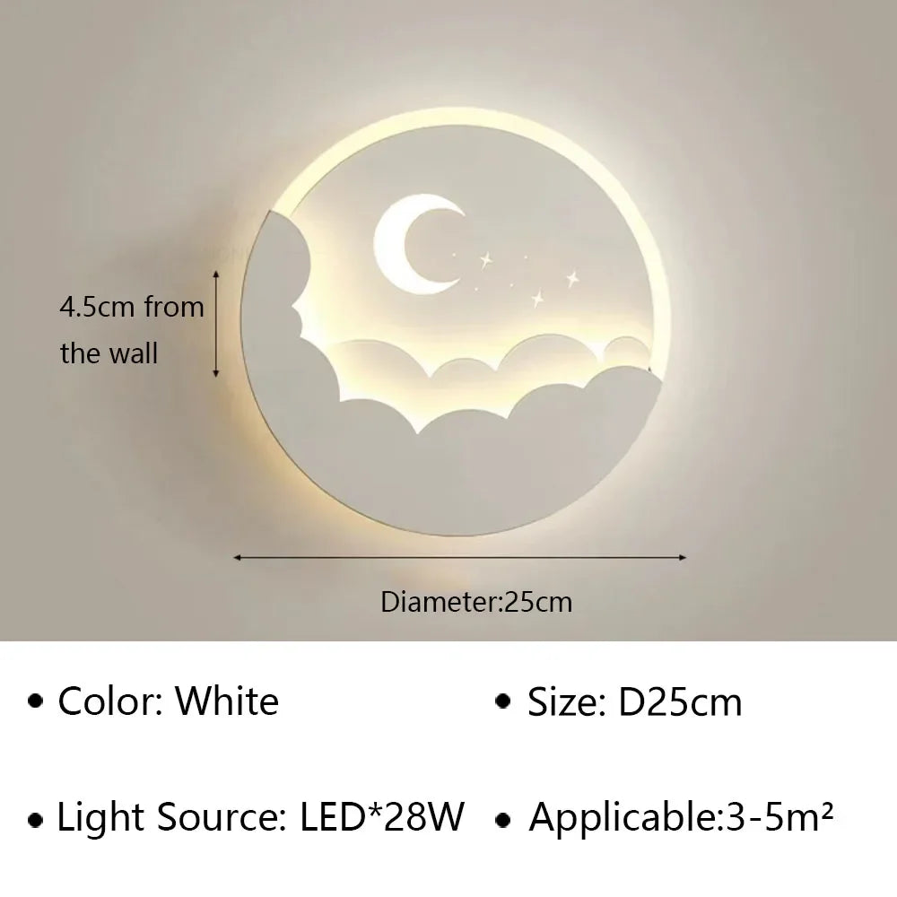 BowLift | Magical LED Wall Lamp – Moon & Stars Night Light
