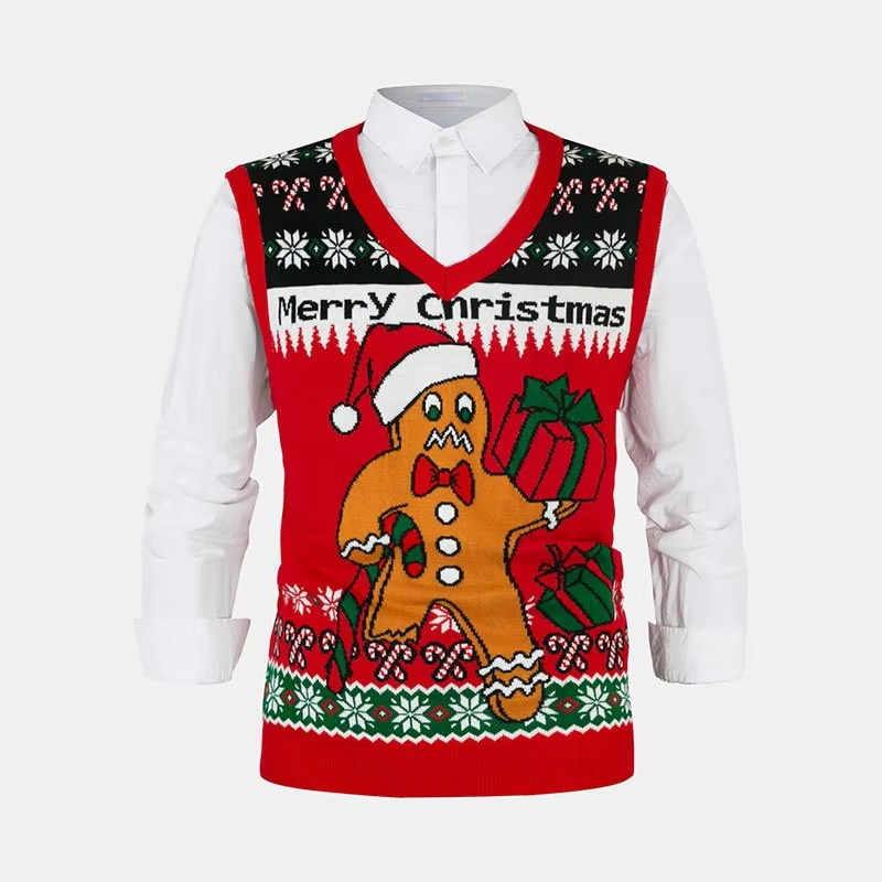 BowLift | Cozy Knit Christmas Sweater Vest for Baby Boys