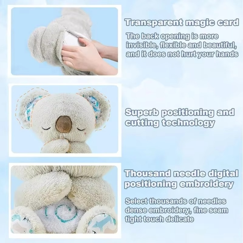BowLift | Cuddly Koala Plush Sleep Companion with Gentle Glow and Soothing Sounds