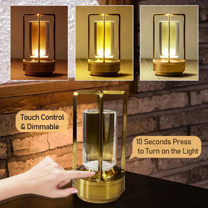 BowLift | Warm LED Cordless Table Lamp – Battery Operated Nordic Design - LED with Touch Control, Suitable for Bedroom, Home, Outdoor - Ideal Night Light