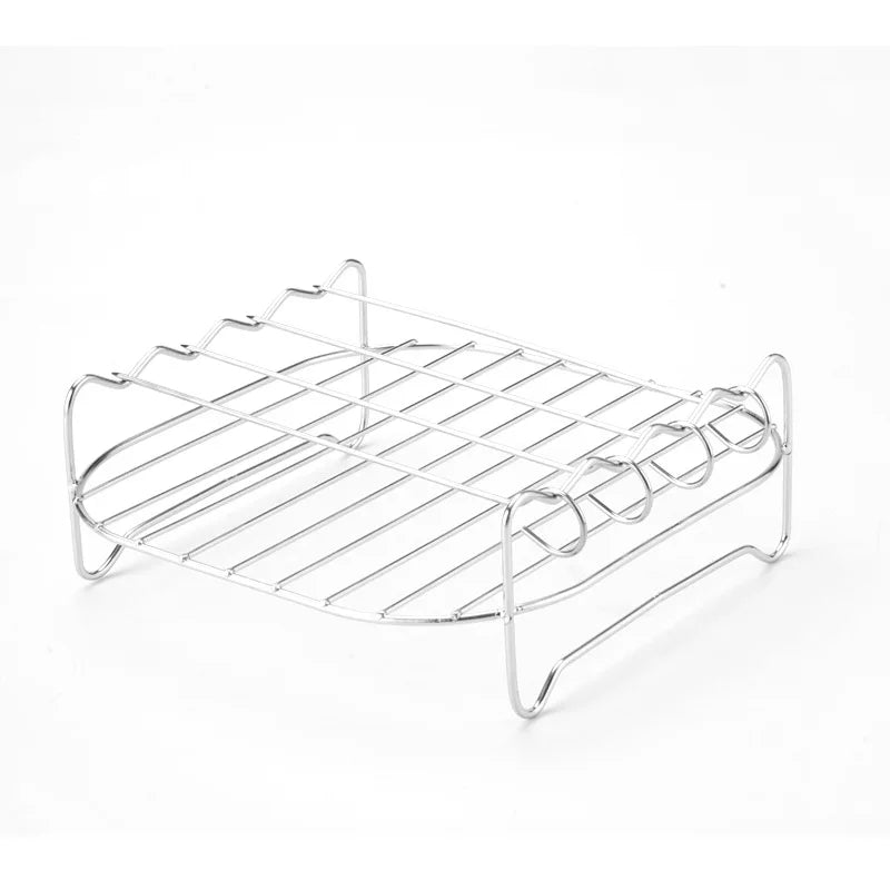 BowLift | Grillessa BBQ Set | Stainless Steel Skewers & Rack | For Grill, Air Fryer & Oven