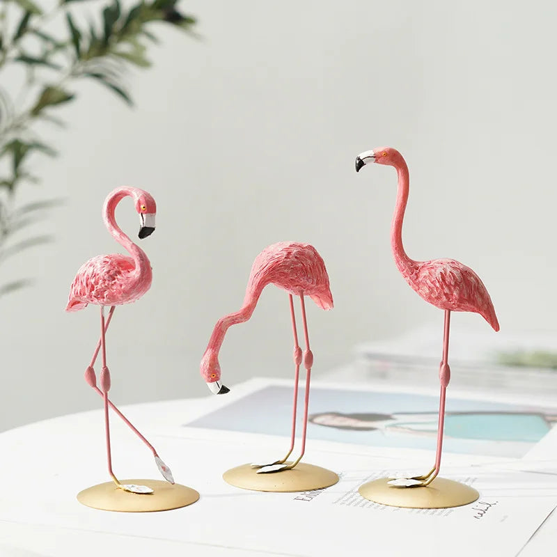 BowLift | Nordic Flamingo Figurine Figure Statue Sculpture Living Room Office Wedding Party Ornaments Home Decor Decoration Accessories