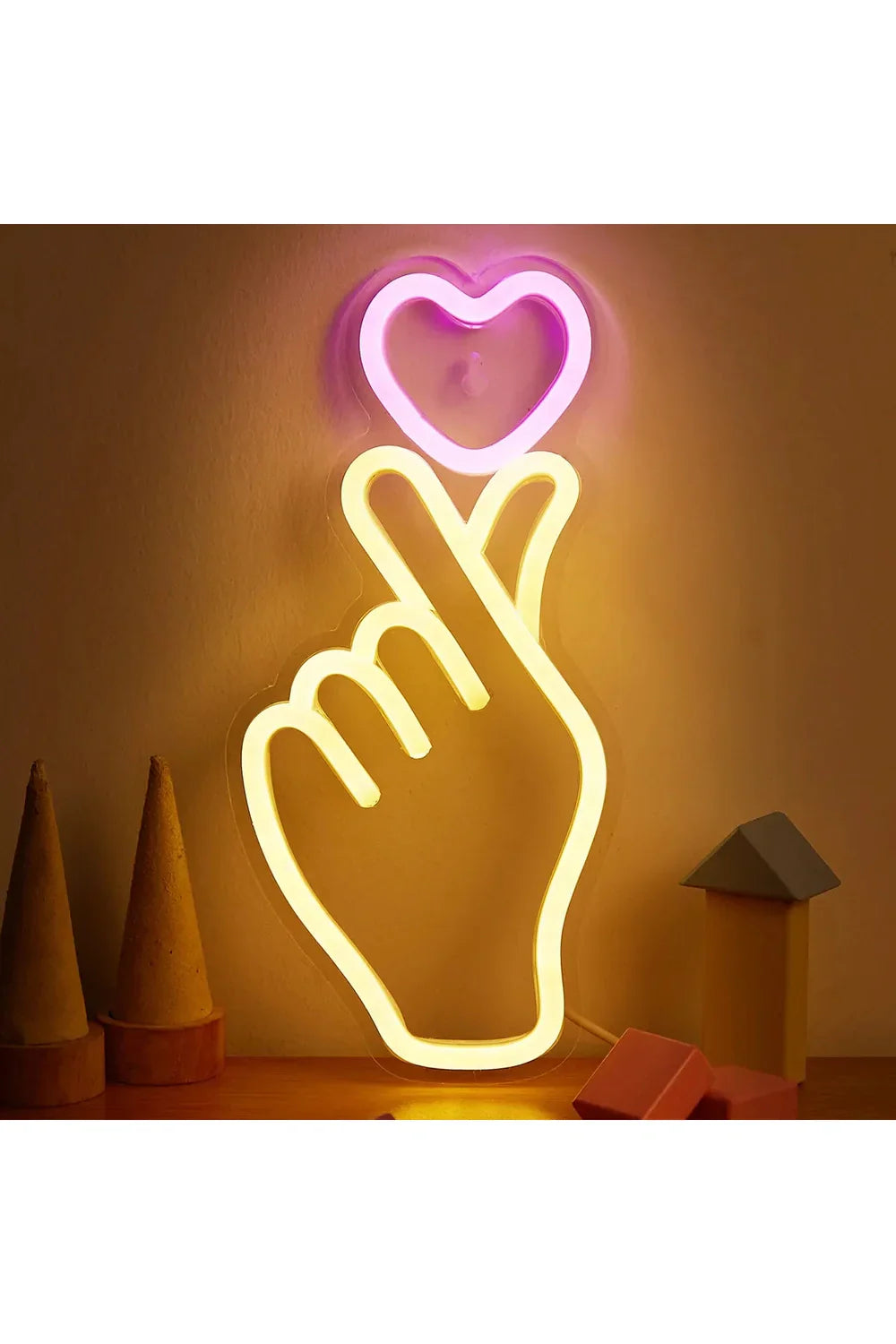 BowLift | Hand Heart LED Neon