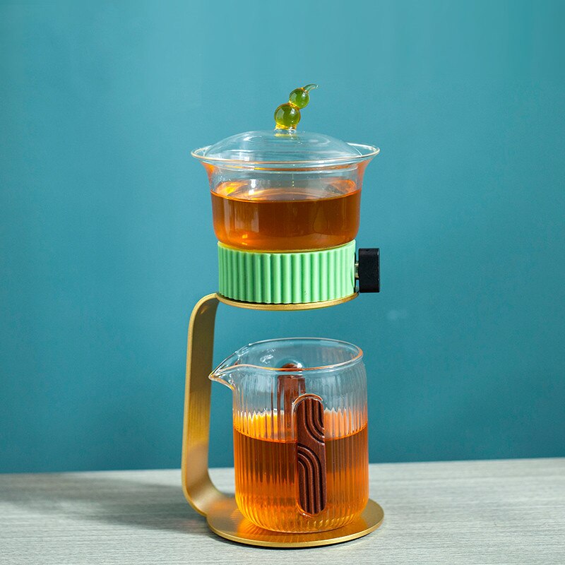 BowLift | Ancient Mystery Leaf Glass Teapot