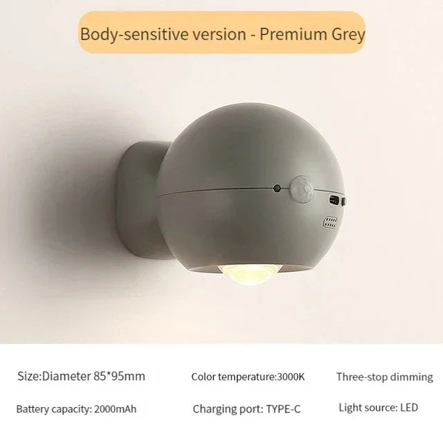 BowLift | Rotating Mini Magnetic Rechargeable Wall Lamp
