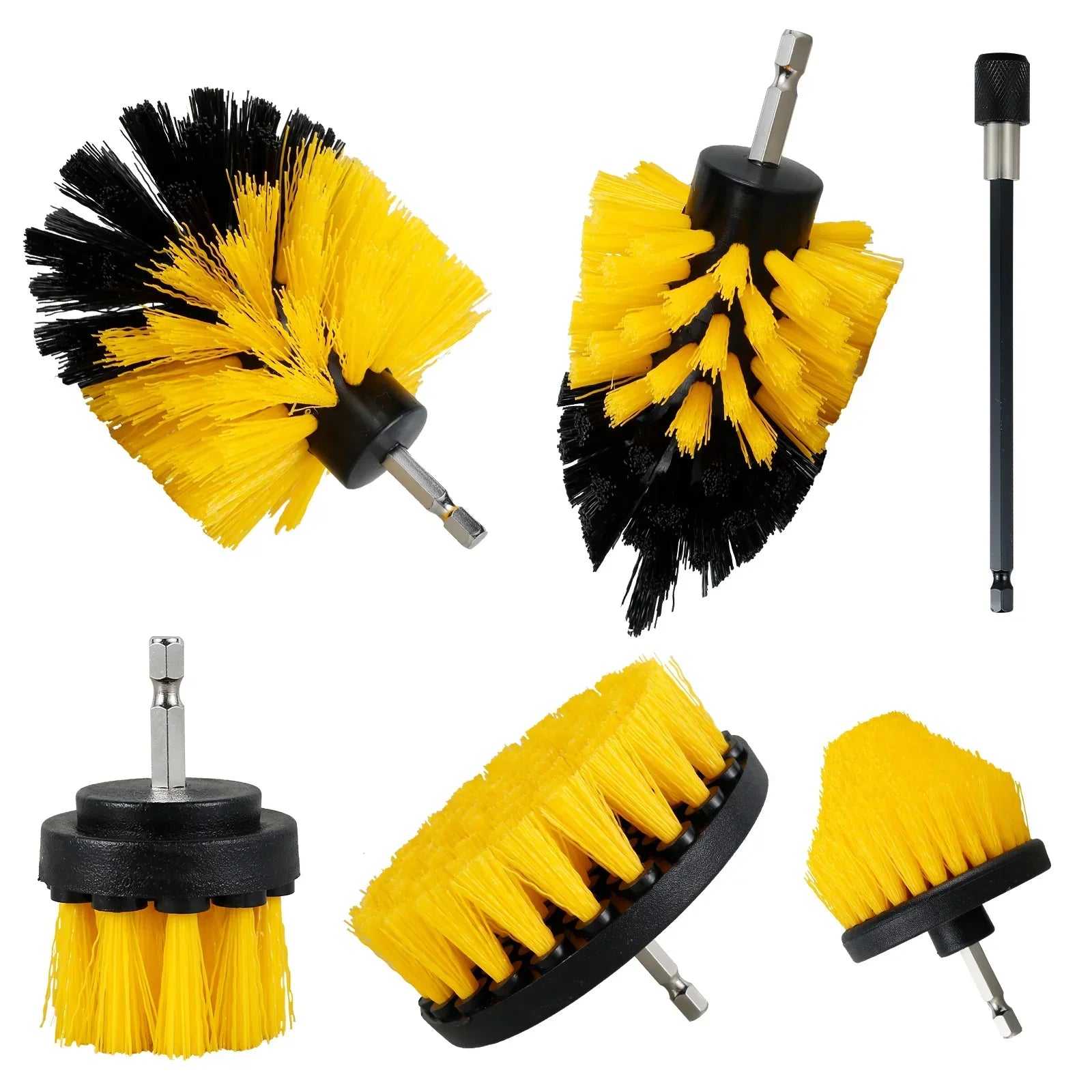 BowLift | 5PCS Electric Drill Attachment Ultimate Cleaning Brush Kit