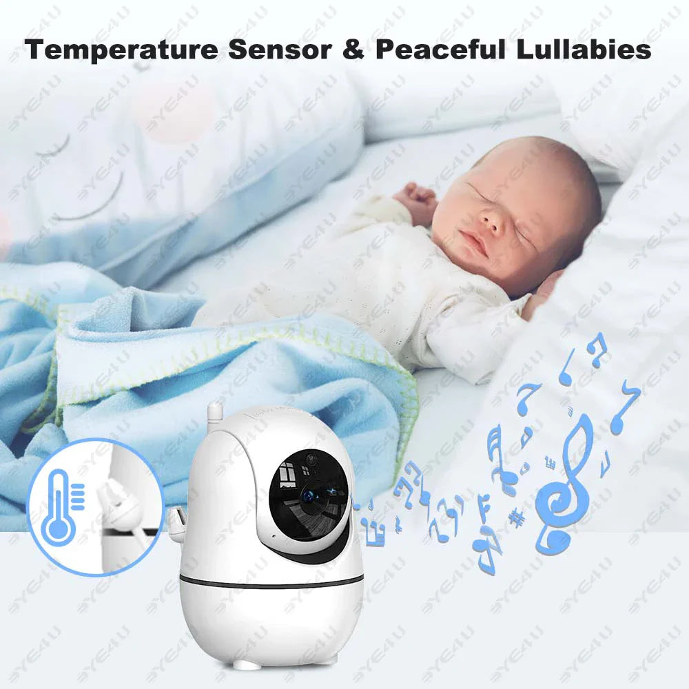 BowLift | 5-Inch HD Video Baby Monitor with Camera, PTZ Zoom and Night Vision