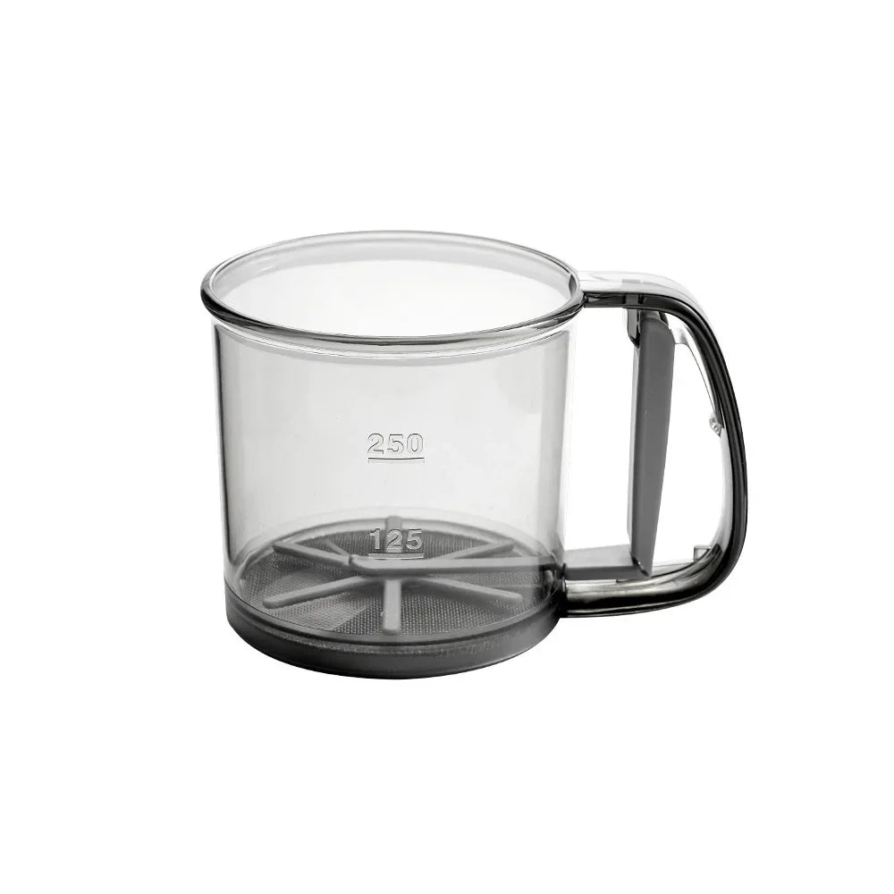 BowLift | Floura Flour Sifter | One-Hand Operation & Fine Mesh | BPA-Free | 250ml for Flour & Confectioner's Sugar