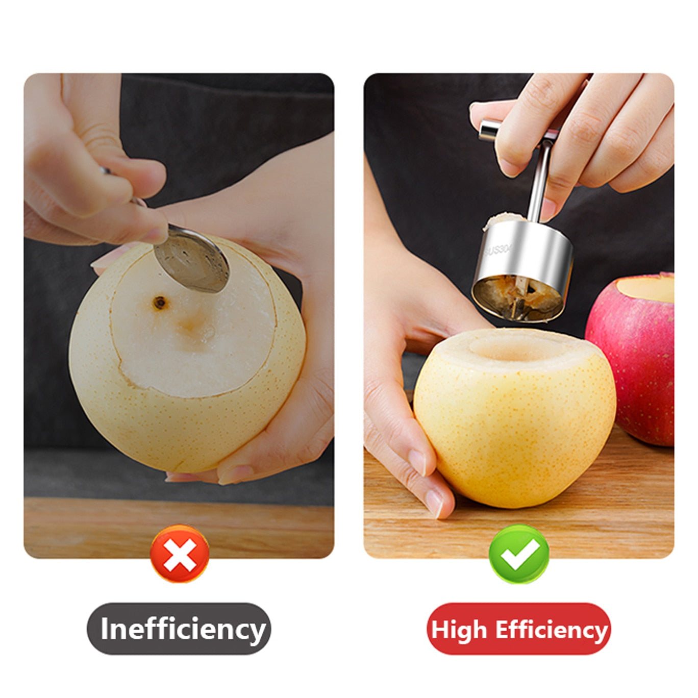 BowLift | Easy Fruit Vegetable Core Picker