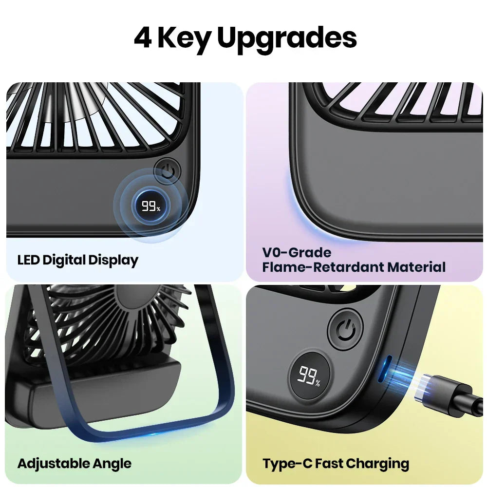 BowLift | FrescoMini 3-in-1 Fan | Battery & Powerbank | USB | Quiet & Portable