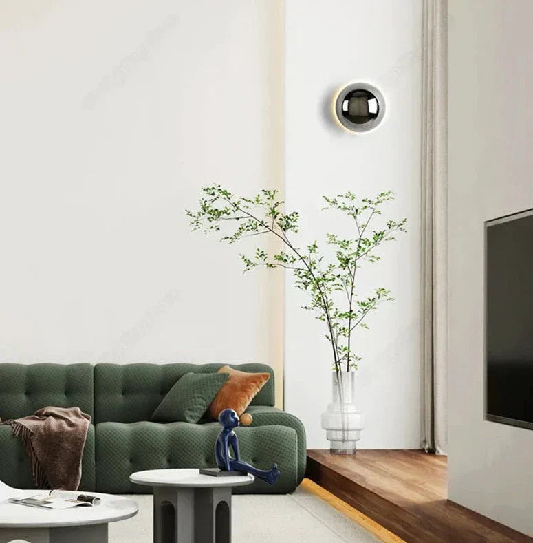 BowLift | AuroraLume – Nordic Wall Lamp in Aluminium and Acrylic