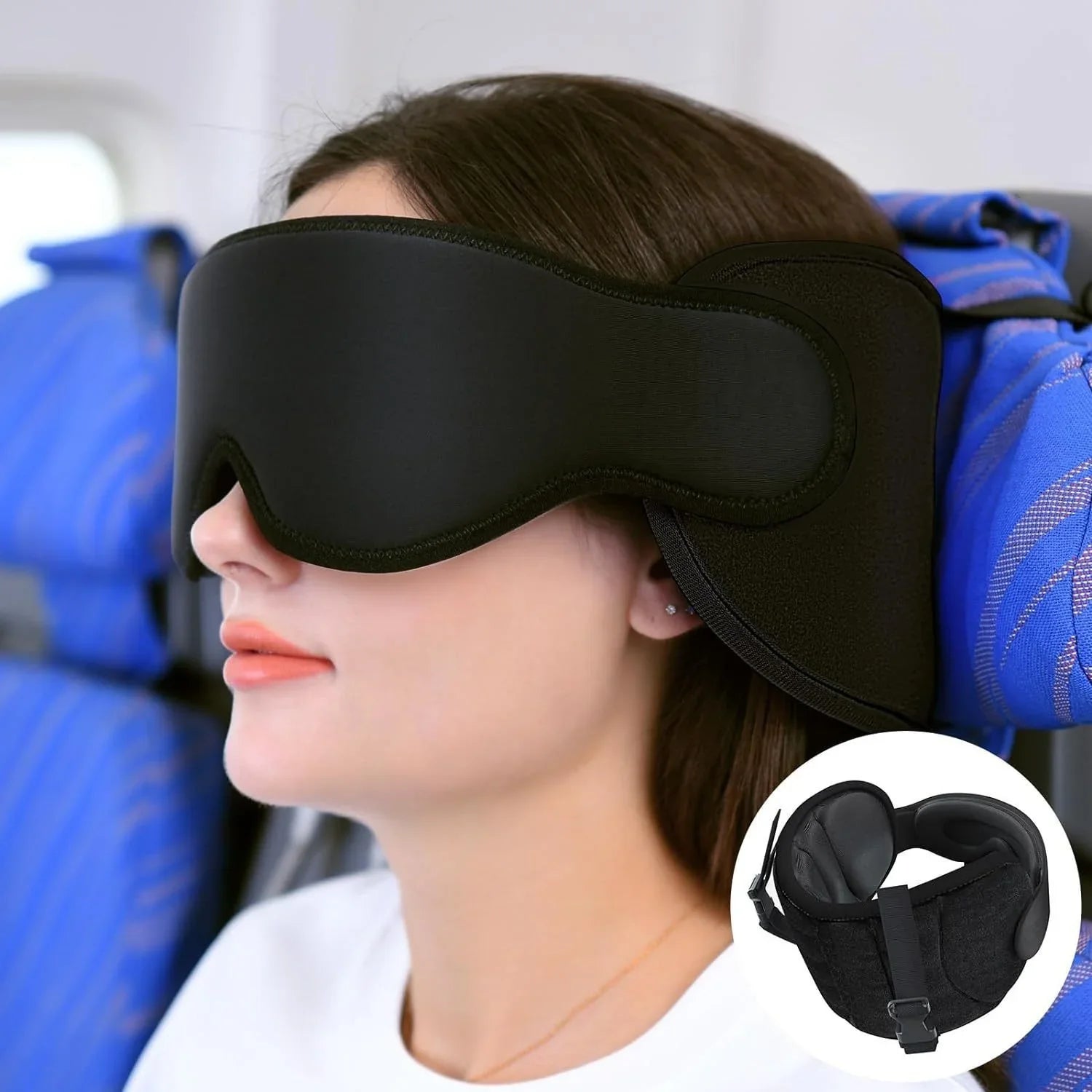 BowLift | 2 in 1 Comfort Headrest Blackout Eye Mask