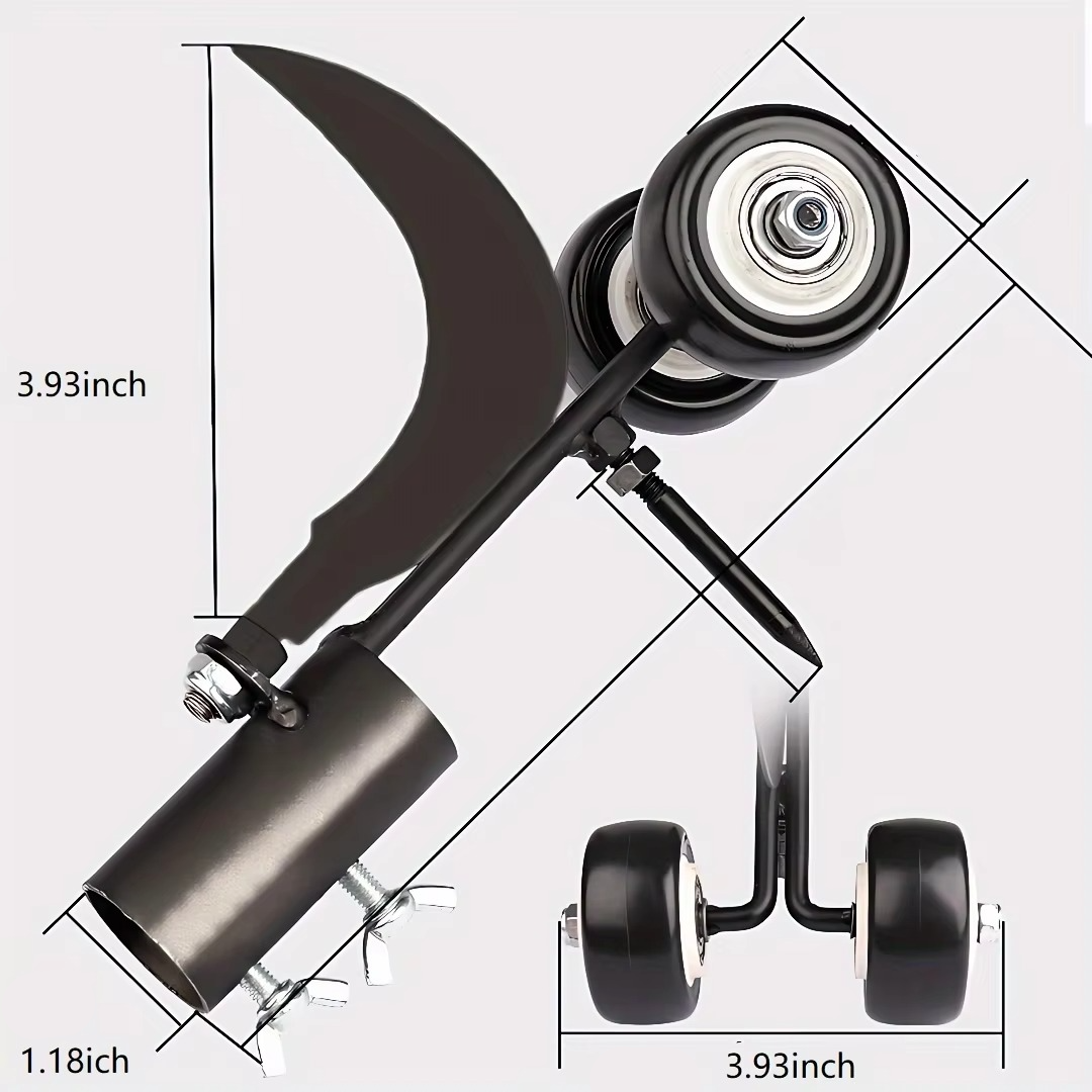 BowLift | Heavy-Duty Metal Weed Remover Roller, No-Bend Crevice and Stair Weed Puller