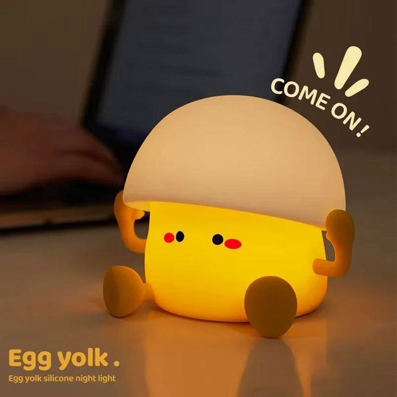 BowLift | Charming Mushroom & Egg Yolk LED Night Light