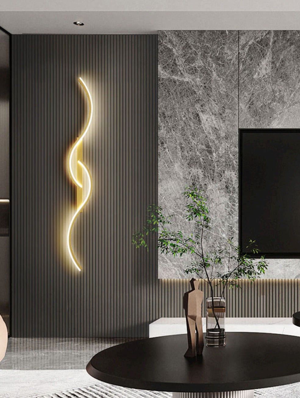 BowLift | GlowCraft – Contemporary LED Wall Light with Artistic Design