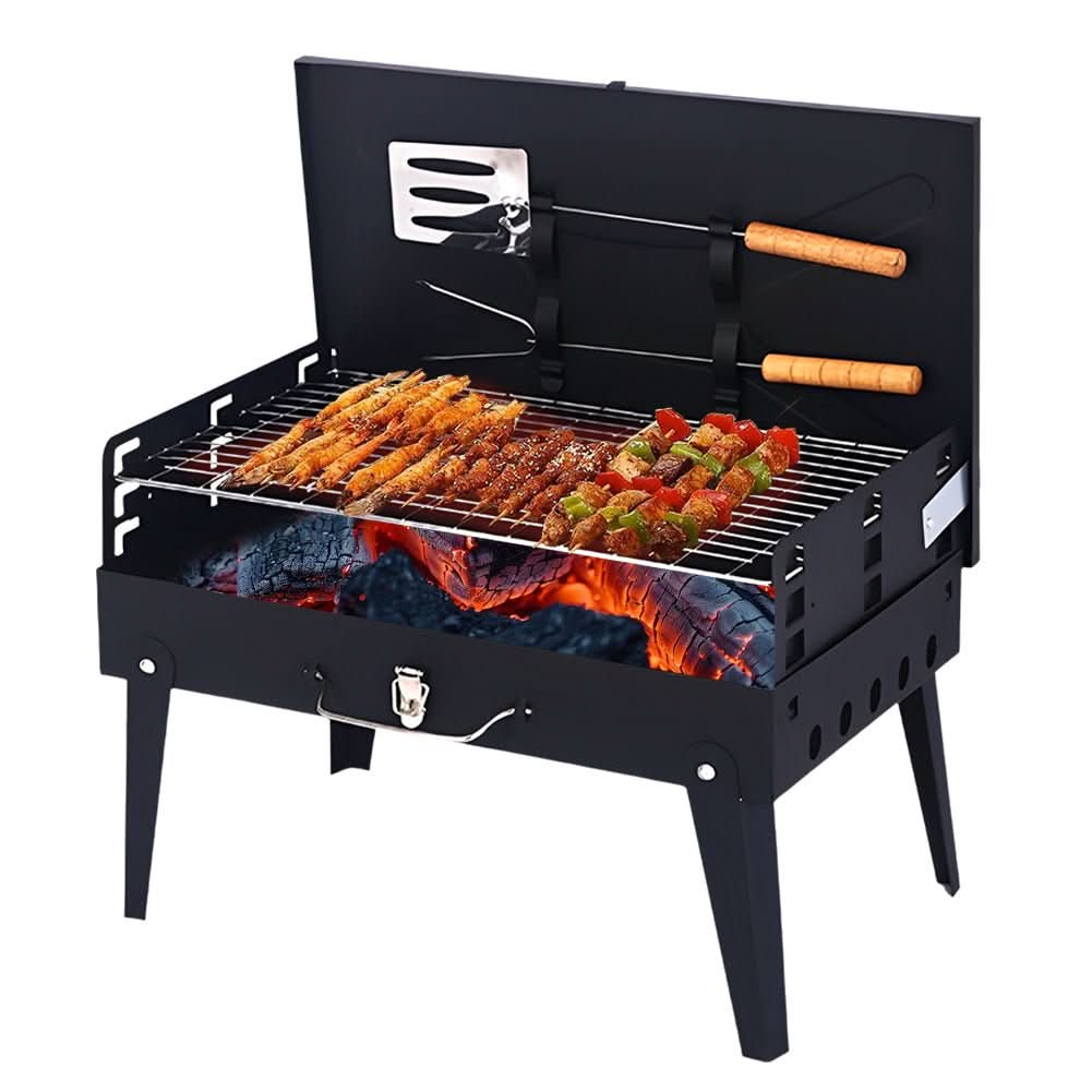 BowLift | Foldable steel garden barbecue for camping & garden