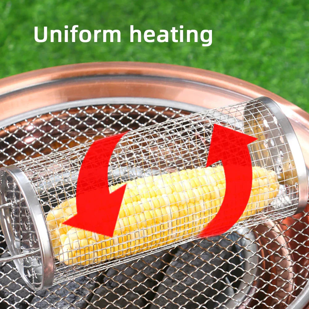 BowLift | BBQFlare ProGrid Basket | Directly over Charcoal | Stainless Steel & Ergonomic Handle | Dishwasher Safe