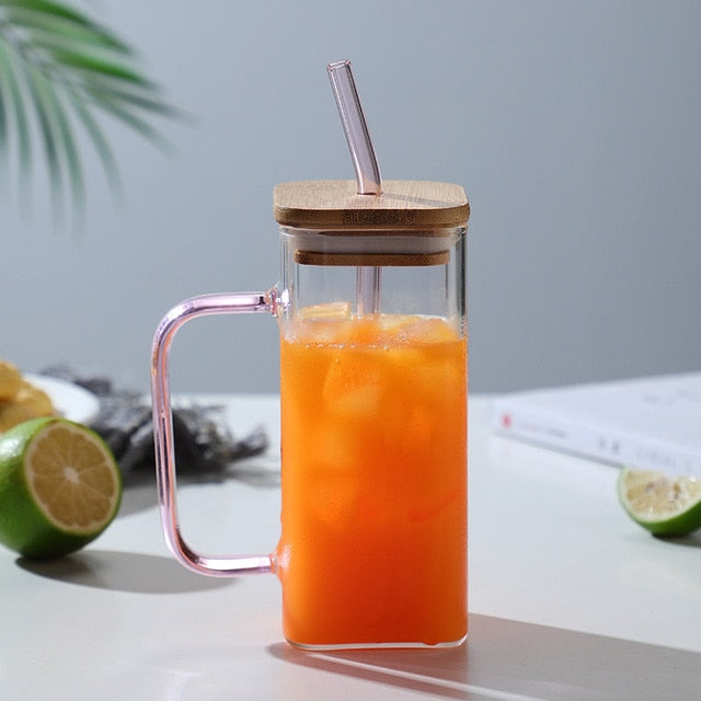 BowLift | Stylish Square Large Capacity Mug with Straw