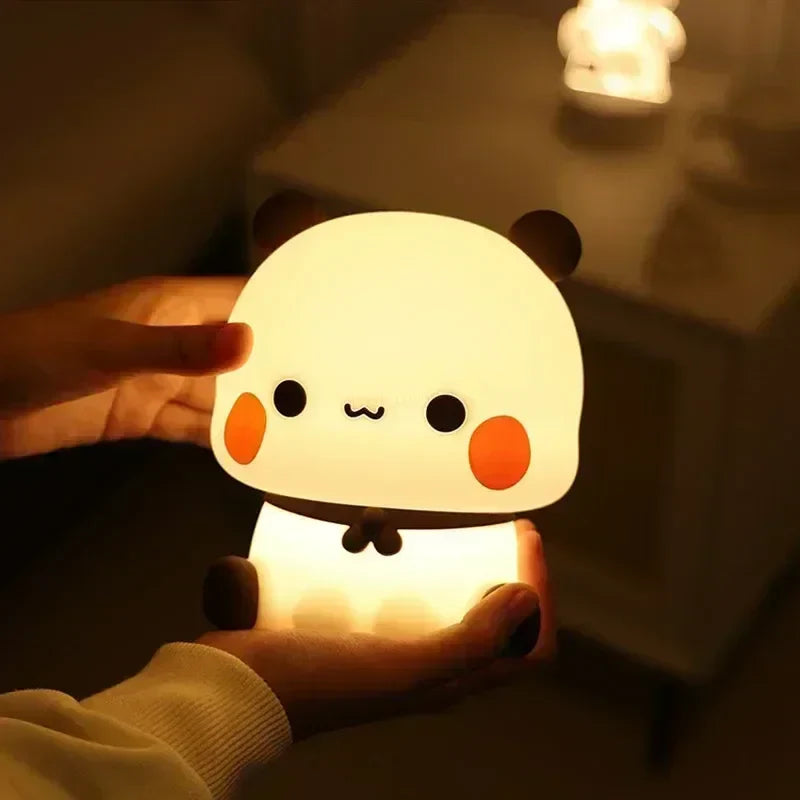 BowLift | LED Night Light Bear Panda Bubu and Dudu Lamp Cute Cartoon Night Lights Toy Gifts Animal Peripheral Bedroom Decorative Living Room