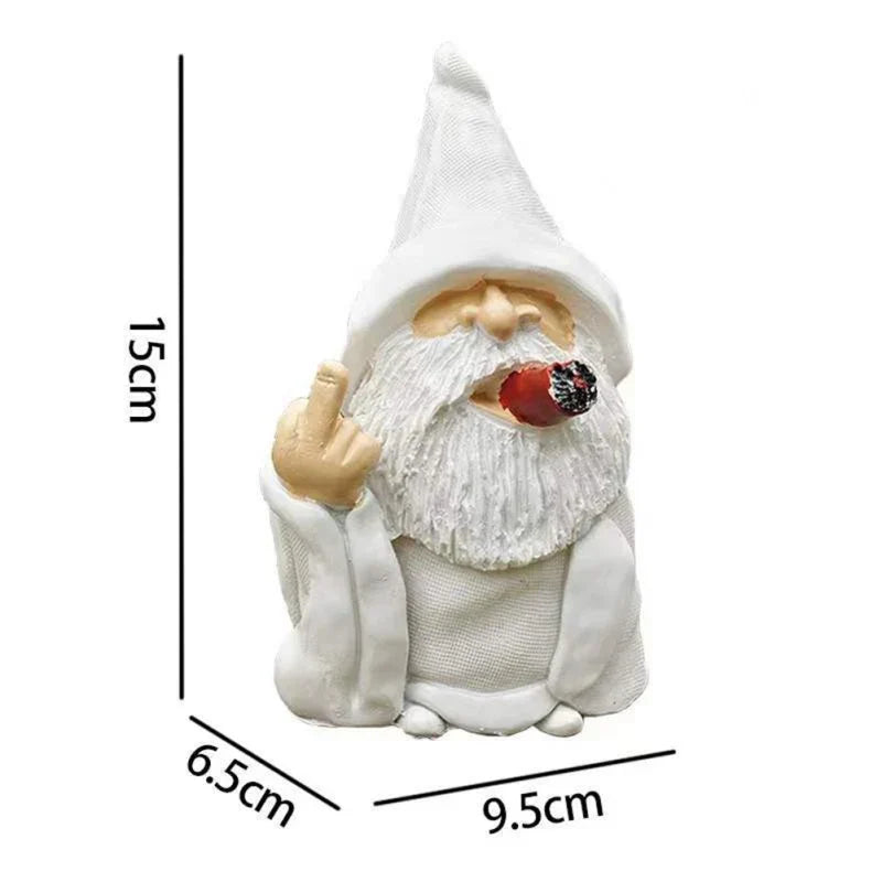 BowLift | Angry Middle Finger Garden Gnome Decor