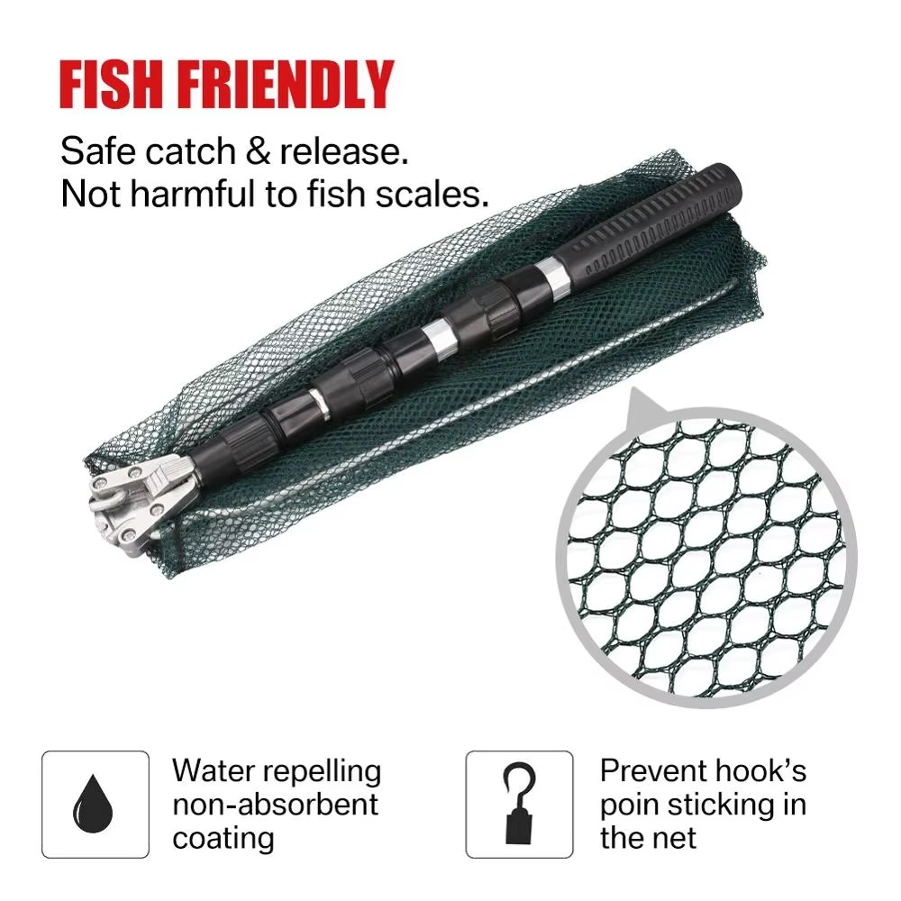 BowLift | Aluminum Alloy Telescopic Folding Fishing Net with Retractable Handle 51 Inch