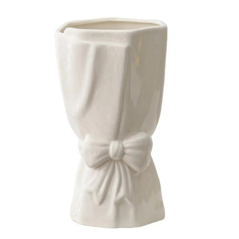 BowLift | Ribbon Bow Ceramic Tabletop Flower Vase