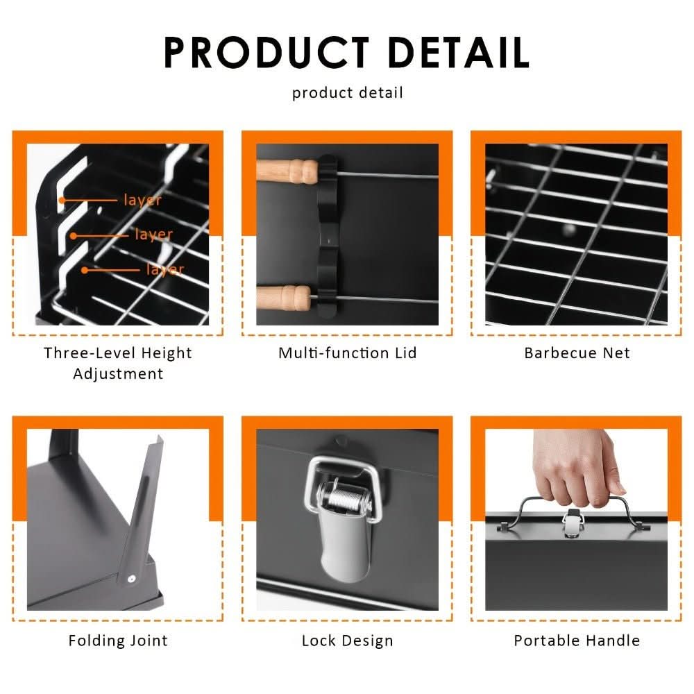 BowLift | Folding Steel Grill for Mobile BBQ & Spontaneous Grilling Fun