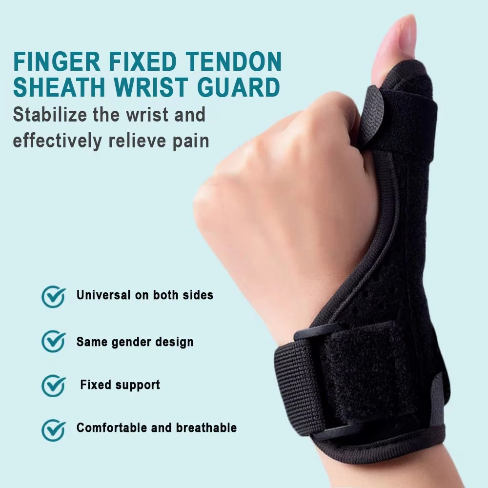 BowLift | Adjustable Thumb Splint for Right and Left Hand, Dual-Use Support Sleeve for Wrist and Thumb Pain Relief