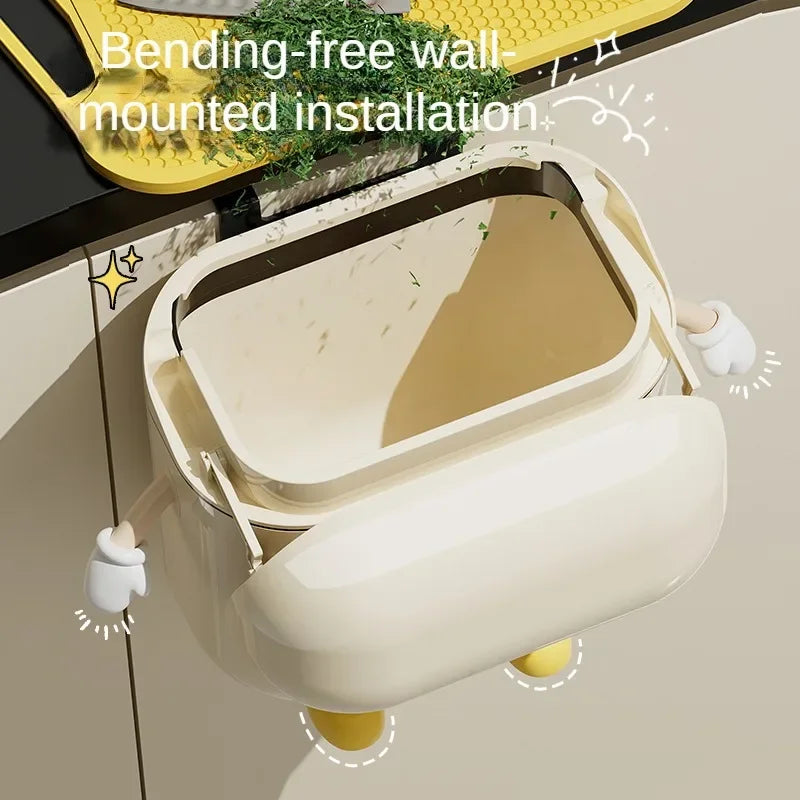 BowLift | Surprised Face Hanging Trash Can