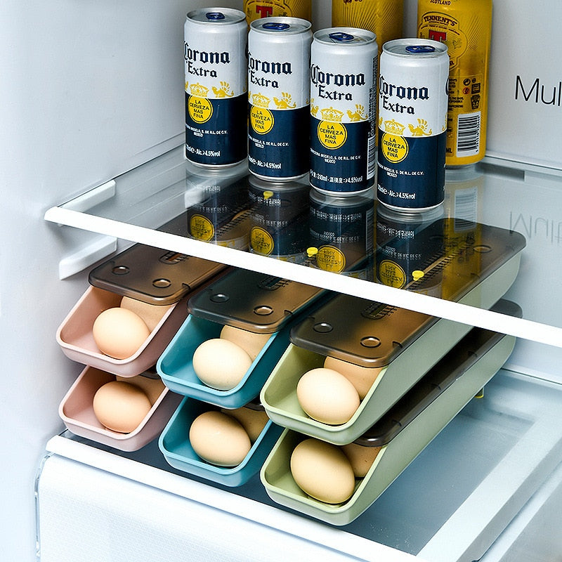 BowLift | Automatic Stackable Refrigerator Egg Storage Box