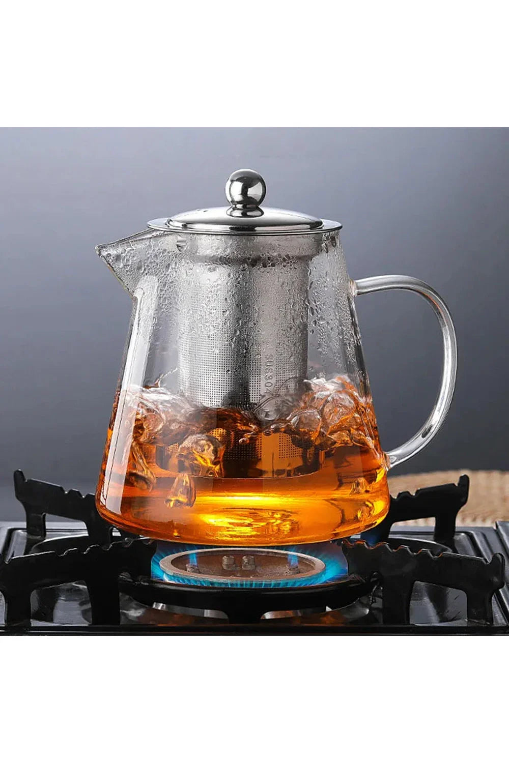 BowLift | Stainless Steel Infuser Glass Teapot