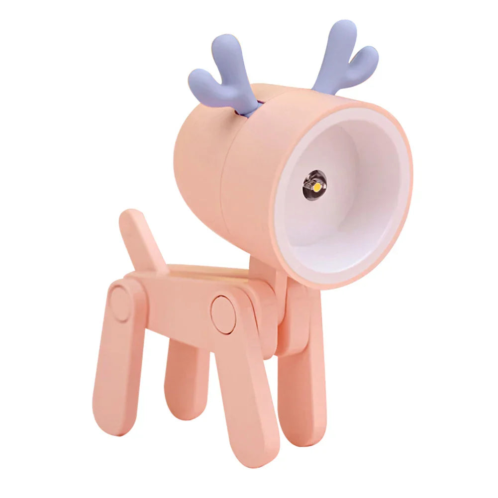 BowLift | Cute LED Night Light - Mini Dog, Deer, Dinosaur Folding Table Lamp for the Children's Room