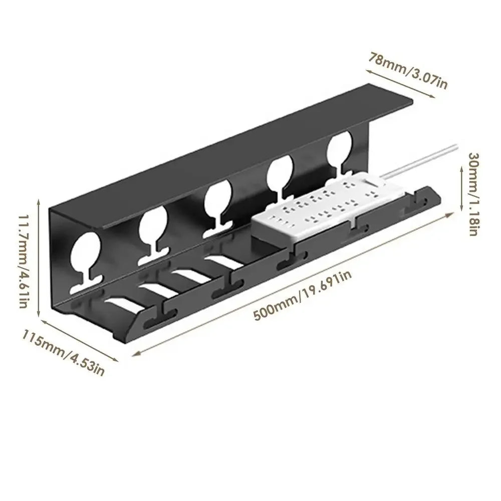 BowLift | CableFixx Cable Channel | Self-adhesive & Durable | For organization under the desk