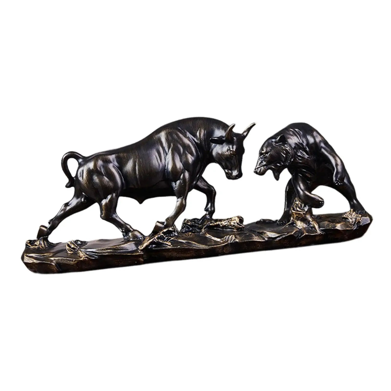 BowLift | Feng Shui Bear and Bull Statue, Bull Figure, Collection Cow Sculptures Animal
