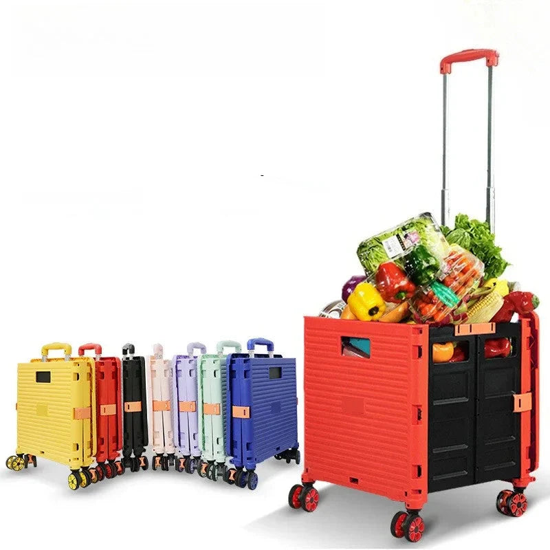 BowLift | Folding Shopping Trolley with Silent Wheels – EasyCart