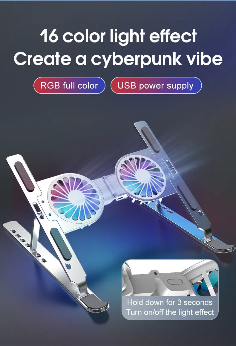 BowLift | Foldable Aluminum Laptop Cooling Stand