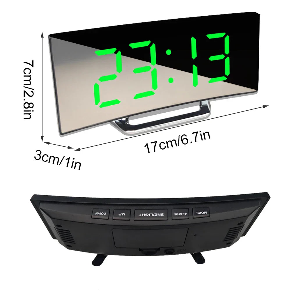 BowLift | Curved Screen Digital Alarm Clock