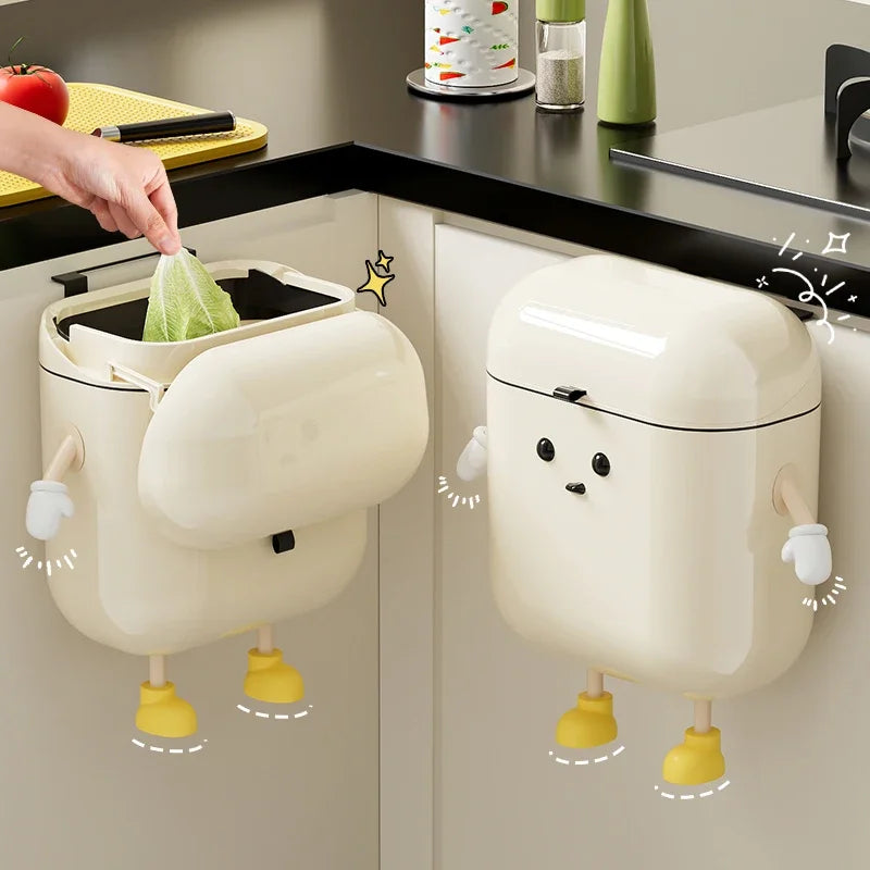 BowLift | Surprised Face Hanging Trash Can